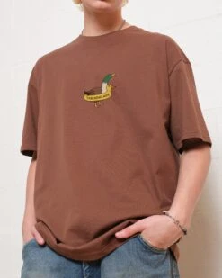 Duck Floatie T-Shirt 11 Duck Floatie T-Shirt -Threadheads Clothing Brown Front 42388093 4aff 4a67 ac05 3a3d45b7ff2e