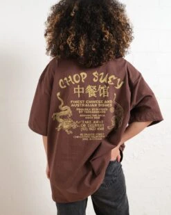 Chop Suey Oversized Tee 17 Chop Suey Oversized Tee -Threadheads Clothing BrownOversized Back d25a29fa 1aae 4c9d b163 297320cad4bc