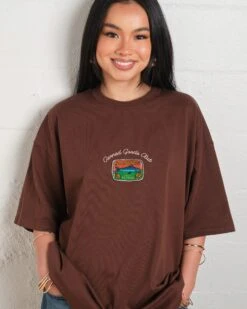 Canned Goods Oversized Tee -Threadheads Clothing BrownOversized Front b7a4f8ca dde9 4587 8c94 abe72b04e72f