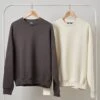 Sweatshirt 2 Pack: Charcoal, Natural -Threadheads Clothing CREWBLANKS 003
