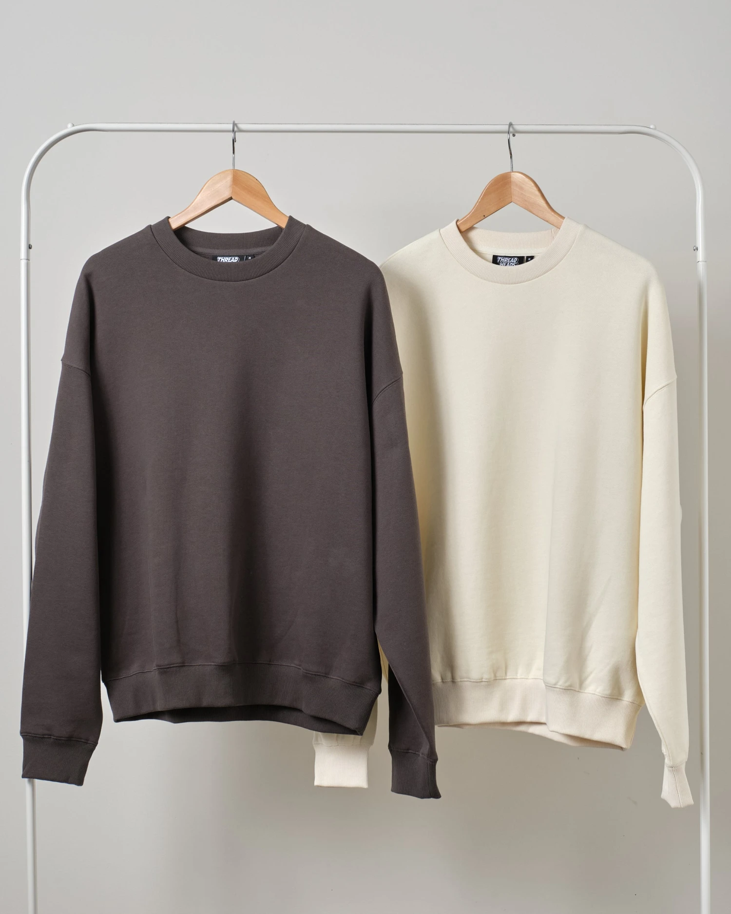 Sweatshirt 2 Pack: Charcoal, Natural 3 Sweatshirt 2 Pack: Charcoal, Natural