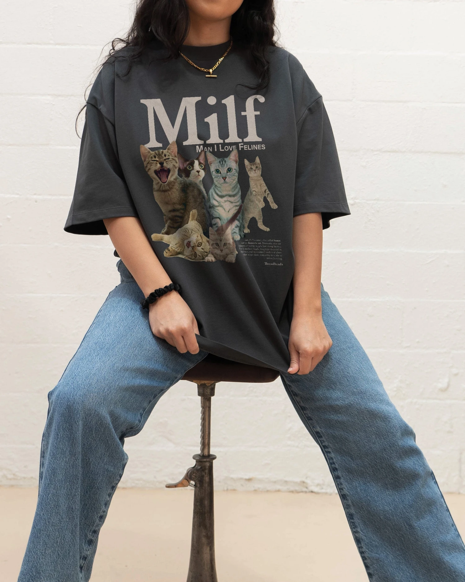 Man I Love Felines Oversized Tee 7 Man I Love Felines Oversized Tee - Image 5