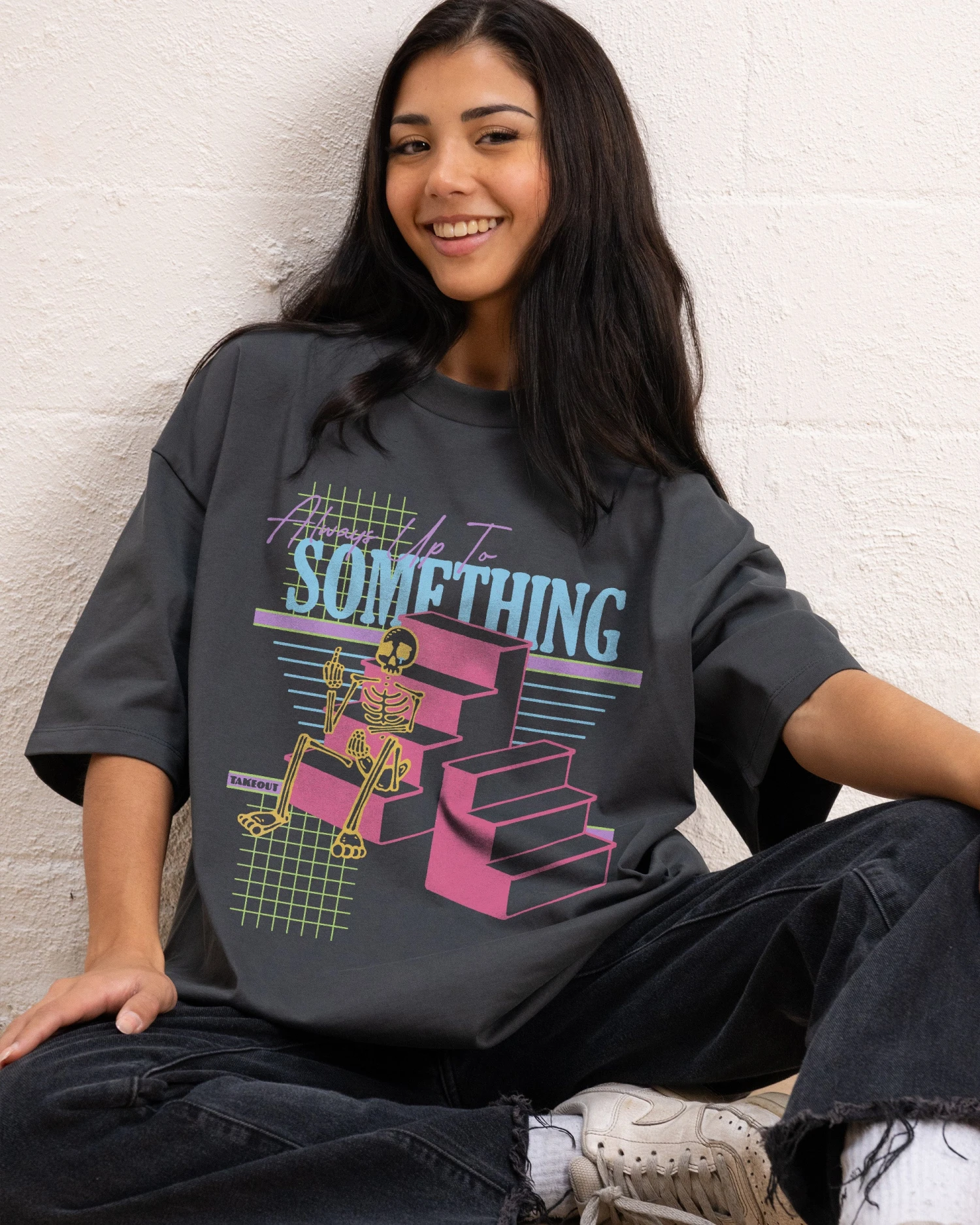 Always Up To Something Oversized Tee 3 Always Up To Something Oversized Tee