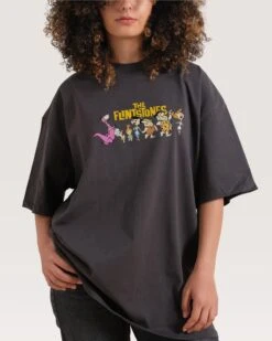 We're The Flintstones Oversized Tee -Threadheads Clothing CharcoalOversized Front 7c2a87a4 1df5 47ad 8ebc dee1ee002d28