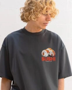 Sushi T-Shirt -Threadheads Clothing CharcoalOversized Front 7ee241ac 6ad5 4695 87d4 6bd85ba406b5