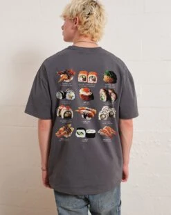 Sushi T-Shirt -Threadheads Clothing Coal Back e6f0332c e44a 40a9 be14 d1548449f926