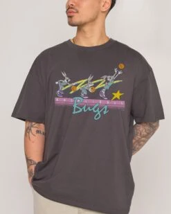 Looney Tunes Basket Bugs T-Shirt -Threadheads Clothing Coal Close Up Front 0604602a 50f2 49ed 942a 04e081b0efd4