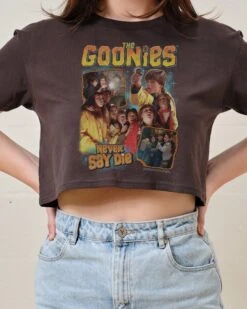 The Goonies Vintage Crop Tee -Threadheads Clothing Coal Crop Tee Front 529ca85f 595b 4deb ac9c 4b2a849baa64