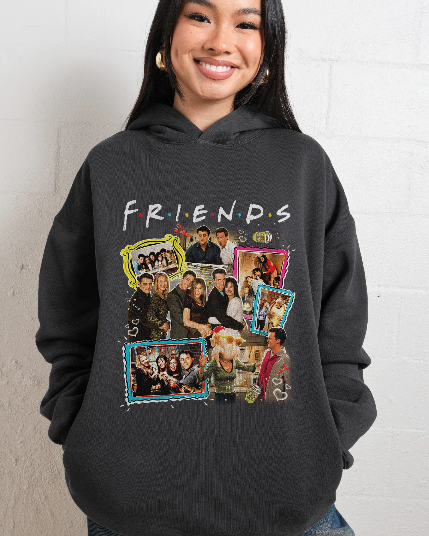 Friends Vintage Hoodie 4 Friends Vintage Hoodie - Image 2