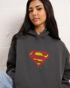 DC Superman Classic Logo Hoodie 10 DC Superman Classic Logo Hoodie -Threadheads Clothing Coal Hoodie Women Front 0a2f814f b1e6 4286 b88f c62fa1c2badc
