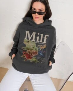 Man I Love Frogs Hoodie -Threadheads Clothing Coal Hoodie Women Front 39c7df17 4515 4574 bd77 d0b0519859d0