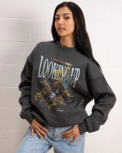 Things Are Looking Up Sweatshirt -Threadheads Clothing Coal Jumper Women Front 48c69f68 db82 4f93 ae16 fb968ae5701f