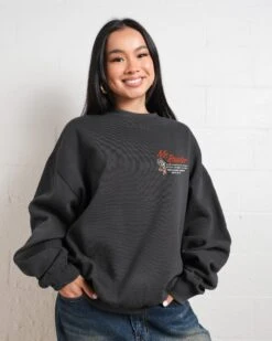 Mr. Roaster Fried Chicken Sweatshirt -Threadheads Clothing Coal Jumper Women Front 4c5df160 d7c2 4c04 bd5c 03c5958f19b8