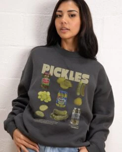 The Pickles Sweatshirt 13 The Pickles Sweatshirt -Threadheads Clothing Coal Jumper Women Front 540e91a3 57db 4ef4 a8c9 c7c21afdcbc4