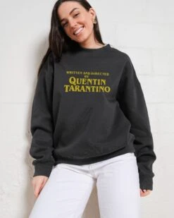 Written And Directed By Quentin Tarantino Sweatshirt -Threadheads Clothing Coal Jumper Women Front 54ab1731 2f1a 45bd 944e ee37abe4edb2