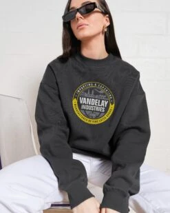 Vandelay Industries Logo Sweatshirt 9 Vandelay Industries Logo Sweatshirt -Threadheads Clothing Coal Jumper Women Front eccc0dcb eed3 4145 9879 1ce949f9d3cf