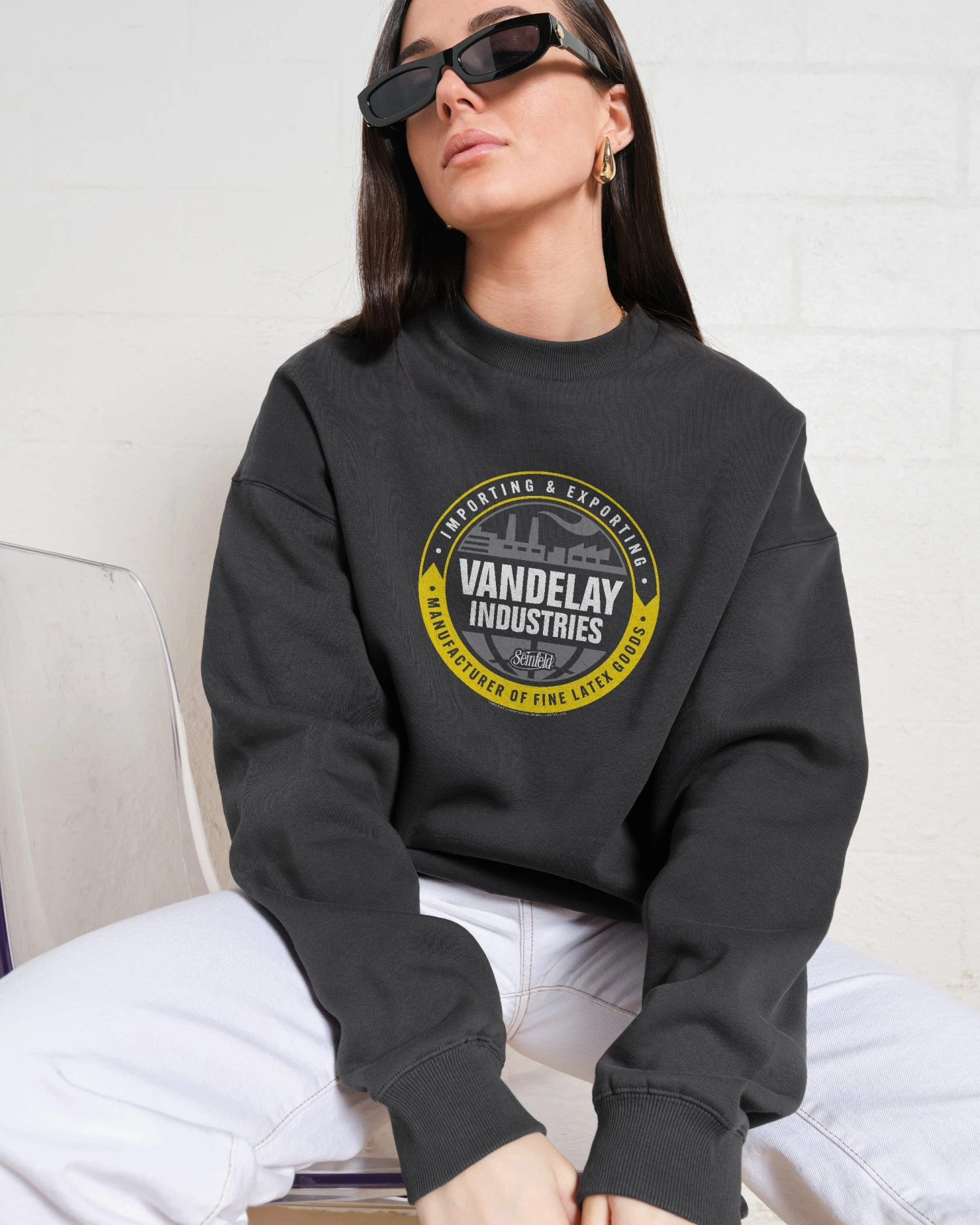 Vandelay Industries Logo Sweatshirt 6 Vandelay Industries Logo Sweatshirt - Image 4