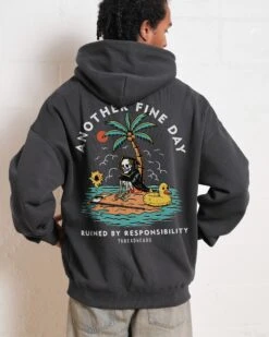 Another Fine Day Front And Back Hoodie -Threadheads Clothing Coal Men Hoodie Back 27706766 b640 4dd0 a5bd d0f4fa7d717b