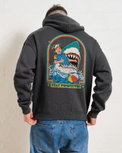 Stay Positive Front And Back Hoodie -Threadheads Clothing Coal Men Hoodie Back 914ca479 8f07 4c37 8920 98f026e242f4