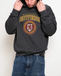 Harry Potter Gryffindor College Hoodie -Threadheads Clothing Coal Men Hoodie Front 1c7eb552 f53f 4a0d 9089 efdf4735276a