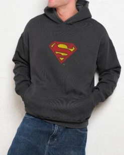 DC Superman Classic Logo Hoodie 11 DC Superman Classic Logo Hoodie -Threadheads Clothing Coal Men Hoodie Front 35ee8539 bc72 4bc3 81c3 0030f9d1080f