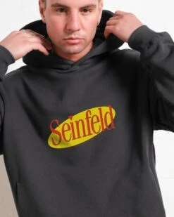 Seinfeld Logo Hoodie -Threadheads Clothing Coal Men Hoodie Front 56b3e721 46bd 4210 a221 9b673c4ecad6
