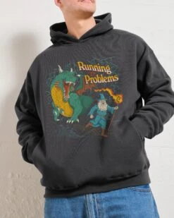 Running From My Problems Dragon Hoodie -Threadheads Clothing Coal Men Hoodie Front 578bde1e 1e2e 4efd 8272 cf78d3cfc402