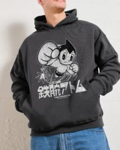 Astro Boy Black And White Hoodie