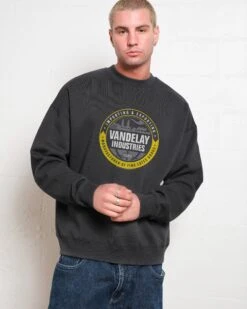 Vandelay Industries Logo Sweatshirt 8 Vandelay Industries Logo Sweatshirt -Threadheads Clothing Coal Men Jumper Front 225444f8 a4c9 48b9 8afe eb66c0f3d579