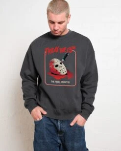 Friday The 13th - The Final Chapter Sweatshirt 9 Friday The 13th - The Final Chapter Sweatshirt -Threadheads Clothing Coal Men Jumper Front 38988308 7229 425c a2f0 c7def765aa8e