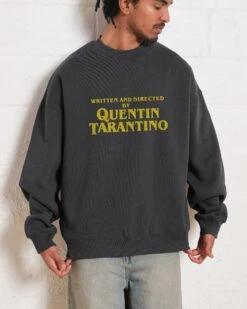 Written And Directed By Quentin Tarantino Sweatshirt -Threadheads Clothing Coal Men Jumper Front 3c3423d8 1ff2 4168 a136 56a6b74e6857