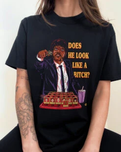 Does He Look Like A Bitch T-Shirt -Threadheads Clothing DoesHeLookLikeABitch Website 1