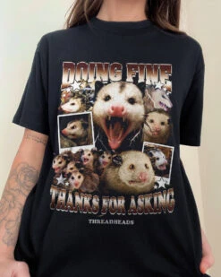 Doing Fine Opossum T-Shirt -Threadheads Clothing DoingFine Website 3