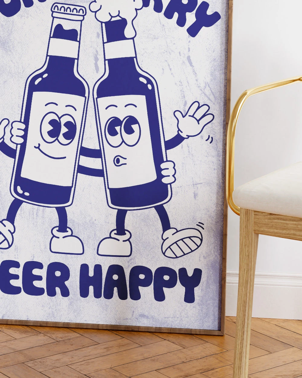 Don't Worry Beer Happy Art Print 5 Don't Worry Beer Happy Art Print - Image 3