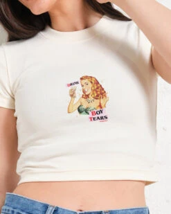 Drink Boy Tears Baby Tee -Threadheads Clothing DrinkBoysTears Website
