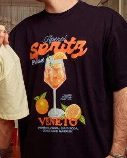 Aperol Spritz Please! Oversized Tee -Threadheads Clothing DrinkCapsule 14