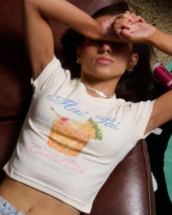 Mai Tai Baby Tee 12 Mai Tai Baby Tee -Threadheads Clothing DrinkCapsule 12