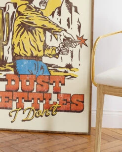 Dust Settles Art Print -Threadheads Clothing Dust Settles Wall Art Mock Up 3 Natural