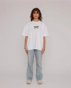 Pickle Slut Oversized Embroidered Tee -Threadheads Clothing Embroidered Tee Women 00004