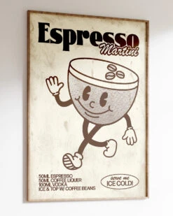 Espresso Martini Art Print -Threadheads Clothing Espresso Martini MockUp 2