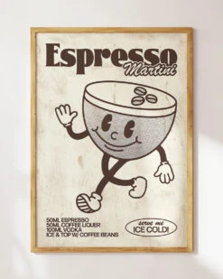 Espresso Martini Art Print -Threadheads Clothing Espresso Martini MockUp 4
