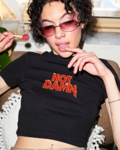 Hot Damn Baby Tee -Threadheads Clothing Frame19 40b64497 e6f2 45a1 b7a6 8a306f02edbe