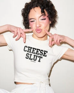 Cheese Slut Baby Tee -Threadheads Clothing Frame20