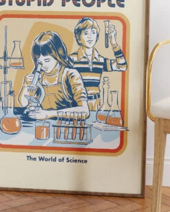 Let's Find A Cure For Stupid People Art Print 11 Let's Find A Cure For Stupid People Art Print -Threadheads Clothing Frame242