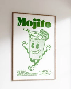 Mojito Art Print -Threadheads Clothing Frame60