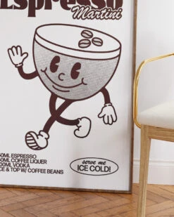 Espresso Martini Art Print -Threadheads Clothing Frame67