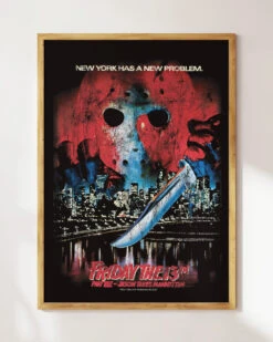 Friday The 13th - Jason Takes Manhattan Art Print -Threadheads Clothing Friday 13th Jason Takes Manhattan WallArtMockUp 4