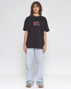 Fancy Dinner T-Shirt -Threadheads Clothing Full Body Black Front 112f6819 f913 44c0 937f 5769dbdadce1