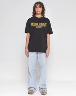 Mortal Kombat Klassic Logo T-Shirt 9 Mortal Kombat Klassic Logo T-Shirt -Threadheads Clothing Full Body Black Front b3ab661f bcc1 4609 8979 6c5b62c45379