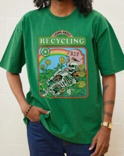 Learn About Recycling T-Shirt -Threadheads Clothing Green Front a916a46d 9aba 44f3 9c4e 9860a5d9da62
